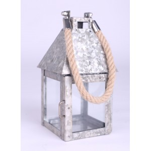 Better Homes & Gardens Outdoor Galvanized Lantern Candle Holder, Small   555921073